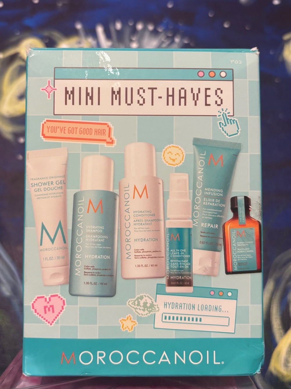 Moroccanoil Mini Must-Haves Deluxe Sampler Set.
